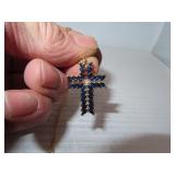 Ornate Cross Necklace = 1&1/8' x 3/4' - Chain =18'