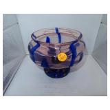 Vintage (Signed Czechoslovakia) Pink & Blue