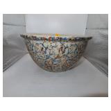 Antique Red Wing #8 Spongeware Bowl 9' x 4&3/8'