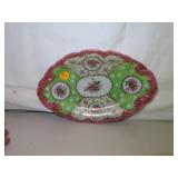 Antique Porcelain Dish = 9&1/4' x 6&1/4'