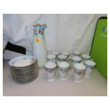 Antique Porcelain Coffee Pot (repaired lid) with