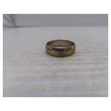 6.07 grams Ornate 14K White Gold Band NICE