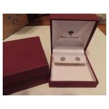 Sterling Silver Pierced Earrings in Imperial