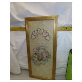 NO SHIPPING - Antique Framed Valentine = 21&3/4' x