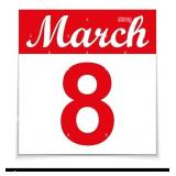 Sunday - March 8th @1 PM