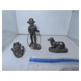 3 Michael Ricker - Park City Pewter Figurines