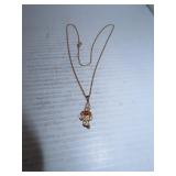 Antique Necklace - Pendant Bale Signed 10K -