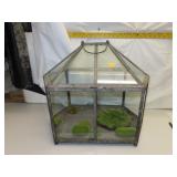 NO SHIPPING - Glass & Metal Terrarium Cage =