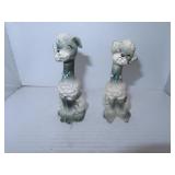 Vintage Jeweled Poodle Salt & Pepper Shakers by