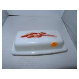 Vintage Pyrex Wheat Butter Dish