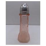 Pink Depression Glass Salt Shaker 4&1/2"