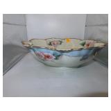 Antique M& Z Austria Wild Rose Serving Bowl