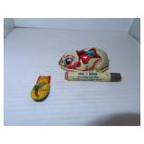 Vintage Friction Rabbit & Advertising