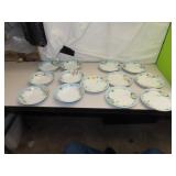 13 Piece Antique Austria Dessert Bowls & Plates