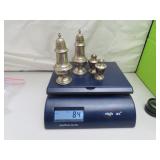 84 grams (2 Sets) Solid Sterling Silver Salt &