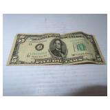 Series 1950C $5.00 Federal reserve Note