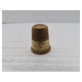 Antique Ornate 5.09 grams 10K Gold #9 Thimble