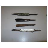 4 Vintage Pocket Knives = Keen Kutter - Howard &