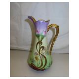 Antique Limoges France Pitcher = 10&3/8"