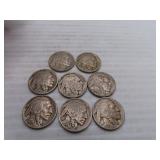 8 Buffalo Nickels = 1926 - 1928 - 1929 - 1930 -