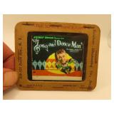Antique Magic Lantern Slide - The Song & Dance Man
