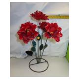 Metal Roses - Indoor or Outdoor - 19" tall