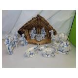 12 Piece Ceramic Nativity