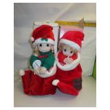2 Precious Moments Christmas Dolls with Boxes
