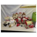 Lot of Santa Decorations & more