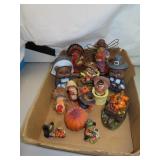 12 Fall Thanksgiving Figurines - Tallest = 6&1/4'