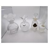 4 Vintage Perfume Bottles (as shown)