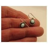 Sterling & Turquoise Pierced Earrings