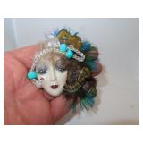 Brooch Pin - Artist Signed = Linda