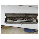 S-K 1/2' Drive Socket Set - 7/16 up to 1&1/4 -