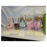 5 Marie Osmond Porcelain Dolls - Tallest = 11&1/2"