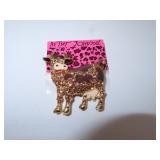 Cute Betsey Johnson Cow Brooch Pin