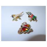 3 Brooch Pins (see photos)