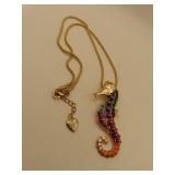 Cute Betsey Johnson Seahorse Necklace