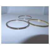 Set of 3 Bangles Signed Monet