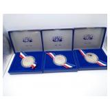 3 = 1986 Liberty Half Dollars