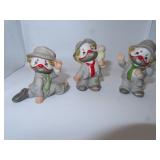3 Enesco Clowns = 3"