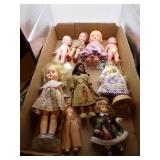 Flat of Vintage Dolls (see photos)