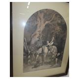 1870 Samuel Sartain Antique Engraved Print with