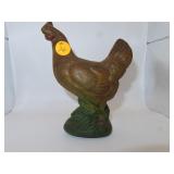 Antique Cast Iron Chicken Bank - 6&1/8"