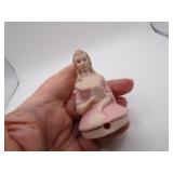 Nice Lady Half Doll Pin Cushion Topper - 2&3/4"