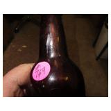 Antique Brown Glass 7 UP Bottle with GI Nebraska
