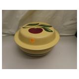 Vintage Watt Ware Apple Covered Bowl = 9&1/2" x 6"