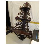 NO SHIPPING - Antique Wood Corner Shelf - Has been