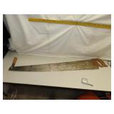 NO SHIPPING - Antique 2 Man Saw = 46&1/2' long