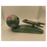 Vintage Strato Mechanical Bank Carleton Nebraska